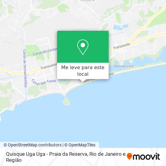 Quisque Uga Uga - Praia da Reserva mapa