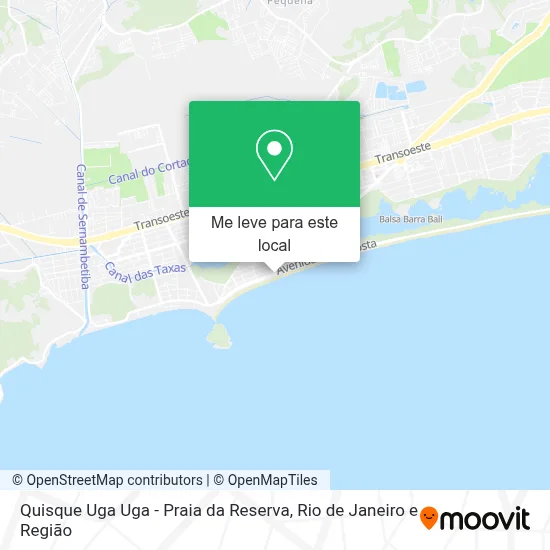 Quisque Uga Uga - Praia da Reserva mapa