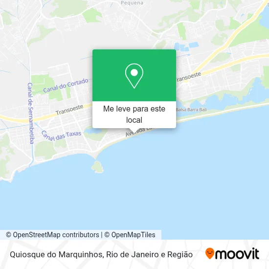 Quiosque do Marquinhos mapa