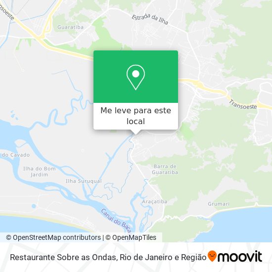 Restaurante Sobre as Ondas mapa