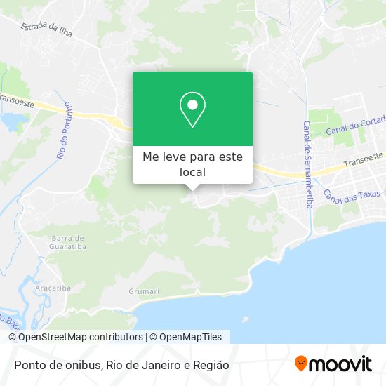 Ponto de onibus mapa