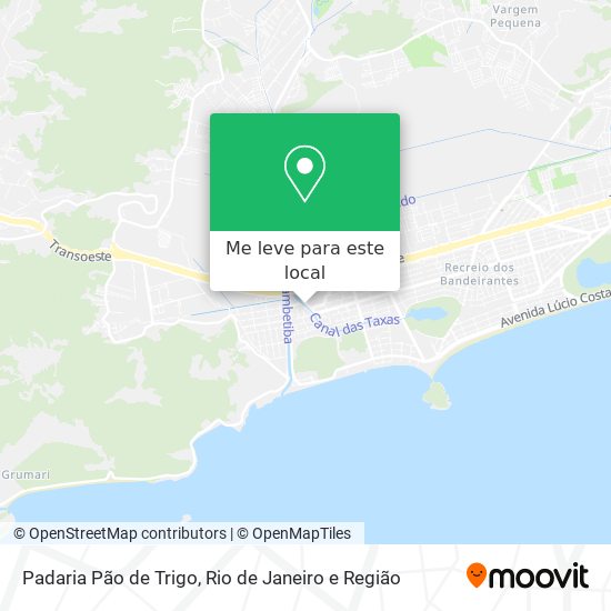 Padaria Pão de Trigo mapa