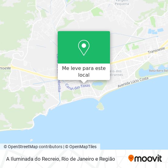 A Iluminada do Recreio mapa