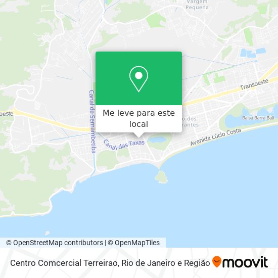 Centro Comcercial Terreirao mapa