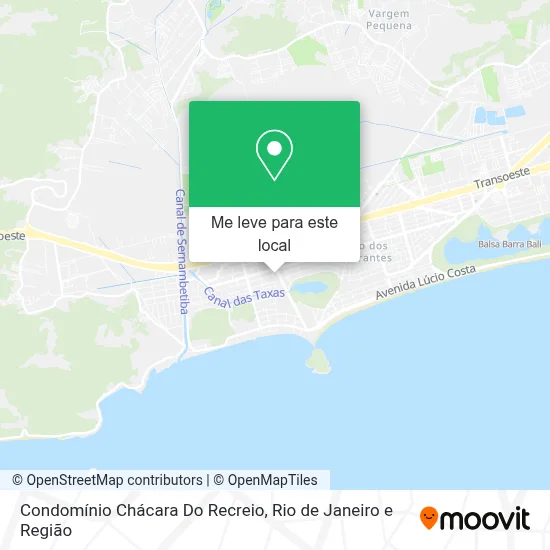 Condomínio Chácara Do Recreio mapa