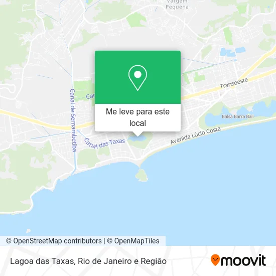 Lagoa das Taxas mapa