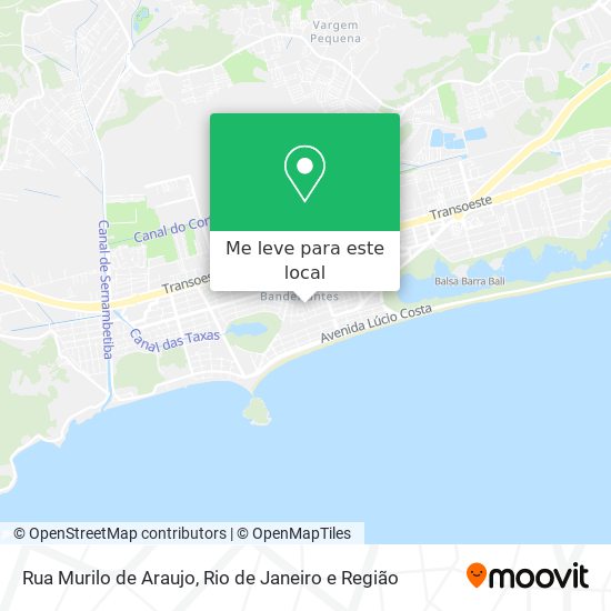 Rua Murilo de Araujo mapa