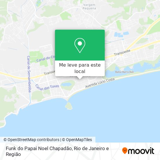 Funk do Papai Noel Chapadão mapa