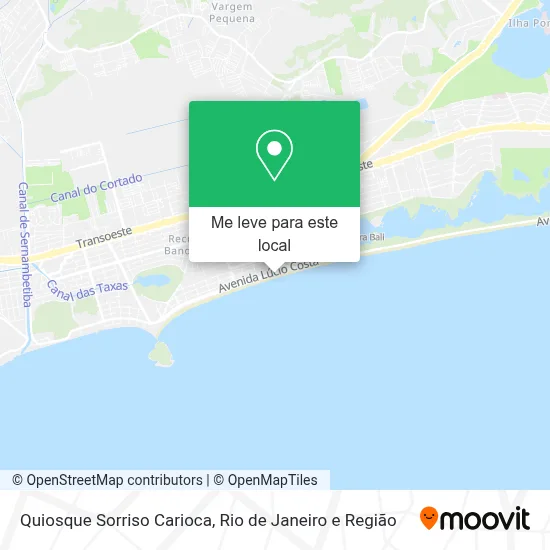 Quiosque Sorriso Carioca mapa