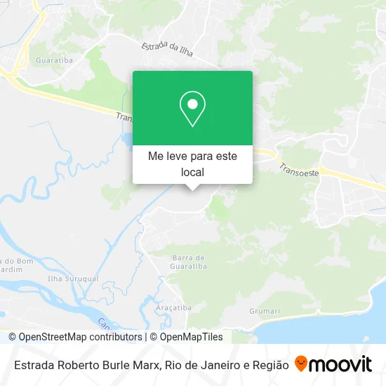 Estrada Roberto Burle Marx mapa