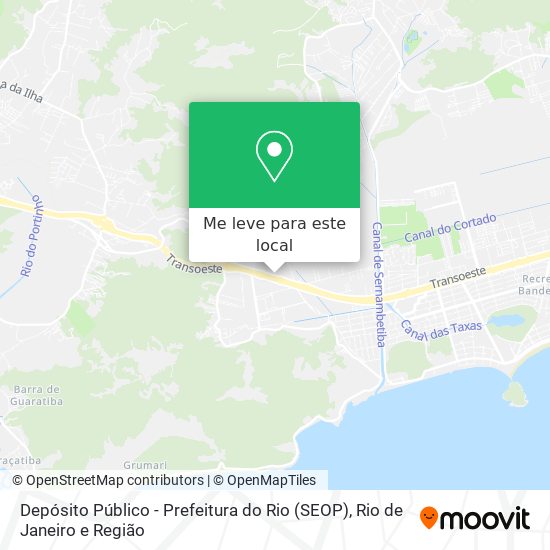 Depósito Público - Prefeitura do Rio (SEOP) mapa