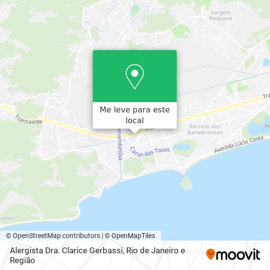 Alergista Dra. Clarice Gerbassi mapa