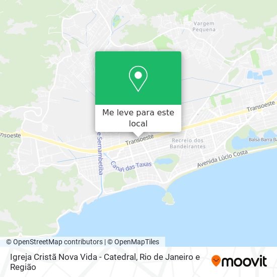 Igreja Cristã Nova Vida - Catedral mapa
