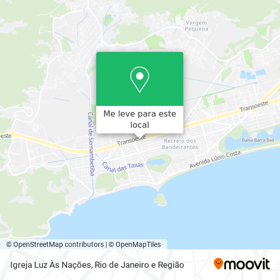 Igreja Luz Às Nações mapa