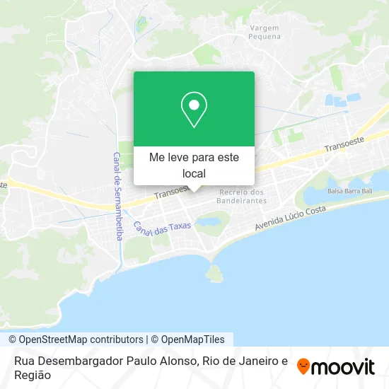 Rua Desembargador Paulo Alonso mapa