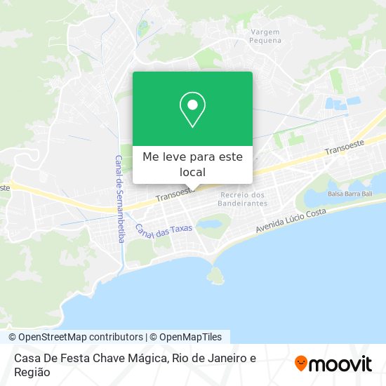 Casa De Festa Chave Mágica mapa