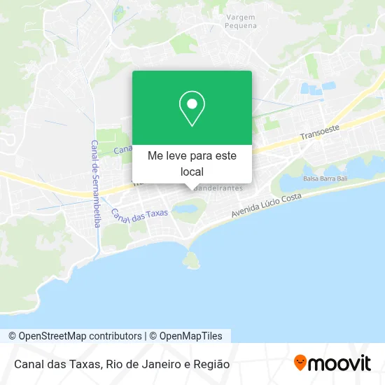Canal das Taxas mapa