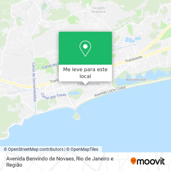 Avenida Benvindo de Novaes mapa