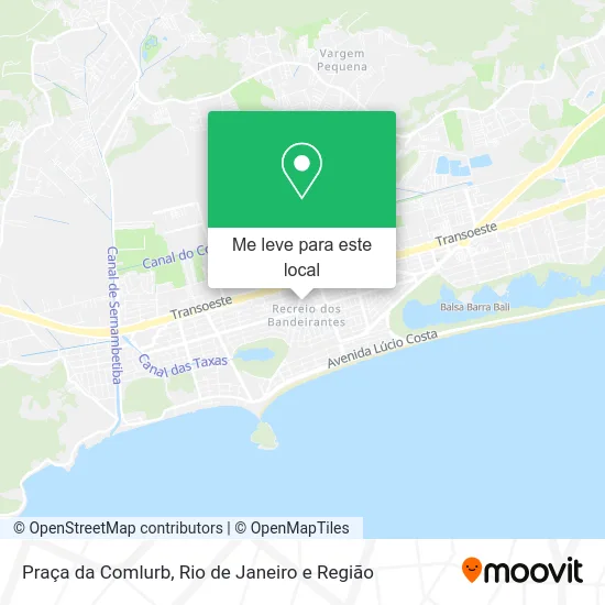 Praça da Comlurb mapa