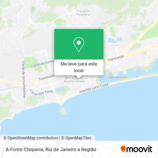 A Fonte Choperia mapa