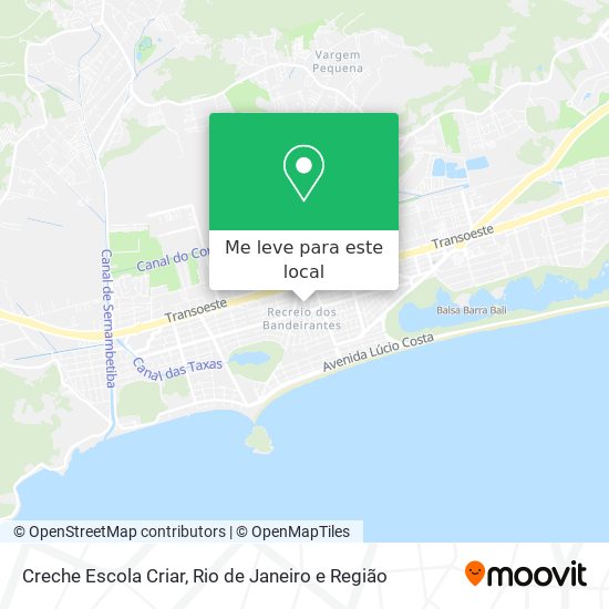 Creche Escola Criar mapa