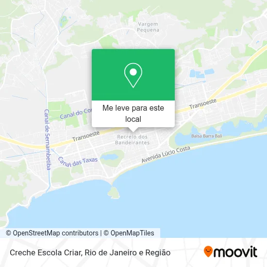 Creche Escola Criar mapa