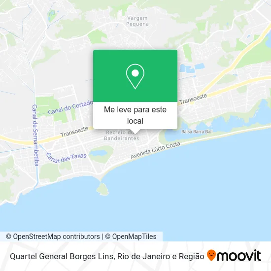 Quartel General Borges Lins mapa