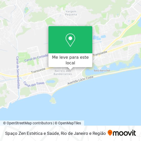 Spaço Zen Estética e Saúde mapa