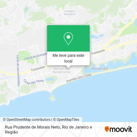 Rua Prudente de Morais Neto mapa