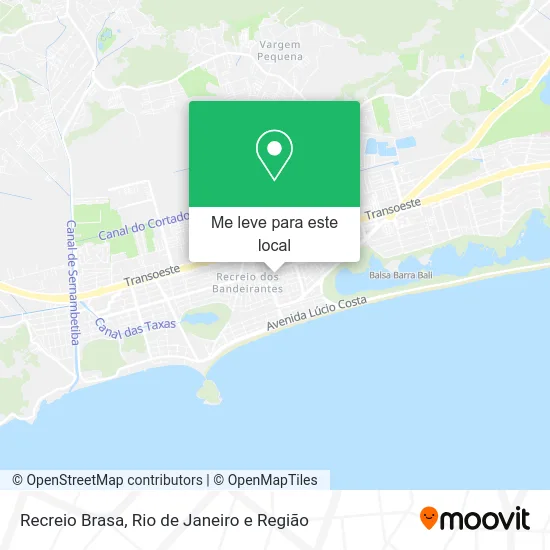 Recreio Brasa mapa