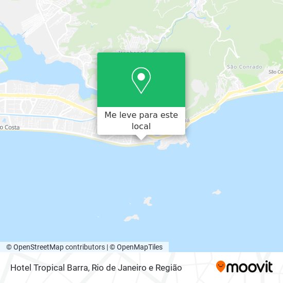 Hotel Tropical Barra mapa