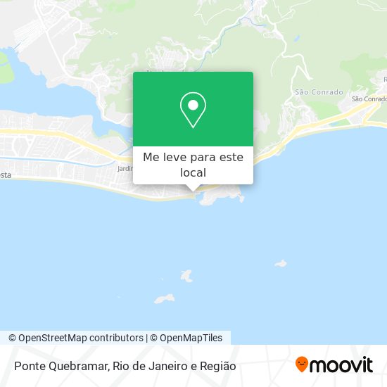Ponte Quebramar mapa