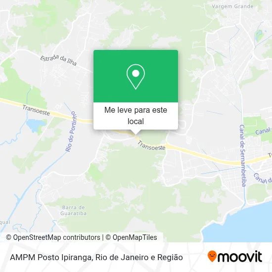 AMPM Posto Ipiranga mapa