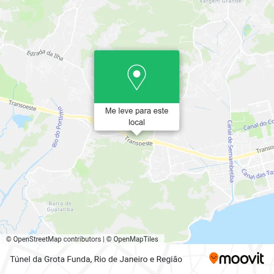 Túnel da Grota Funda mapa