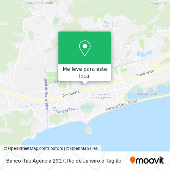 Banco Itau Agência 2927 mapa