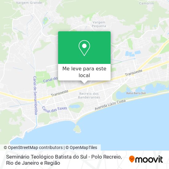 Seminário Teológico Batista do Sul - Polo Recreio mapa