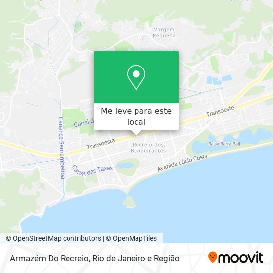 Armazém Do Recreio mapa