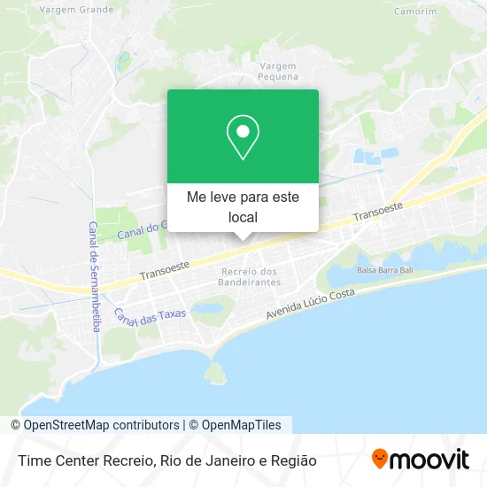 Time Center Recreio mapa