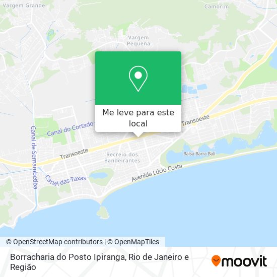 Borracharia do Posto Ipiranga mapa