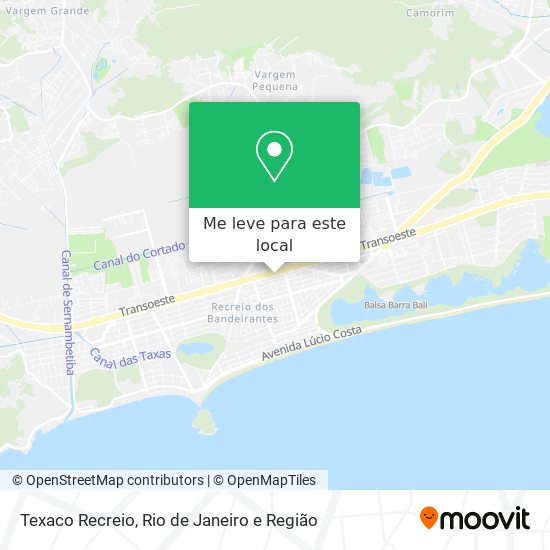 Texaco Recreio mapa