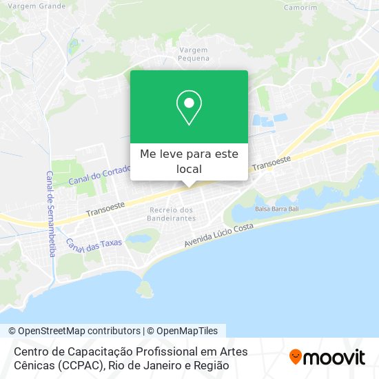 Centro de Capacitação Profissional em Artes Cênicas (CCPAC) mapa