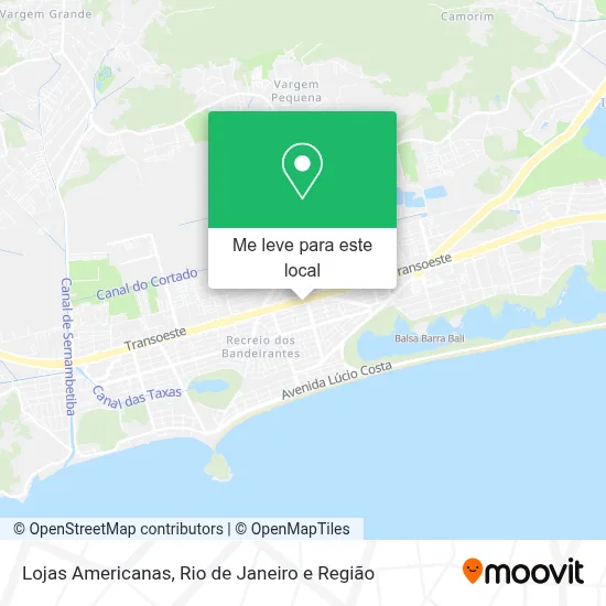 Lojas Americanas mapa