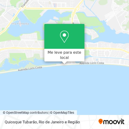Quiosque Tubarão mapa