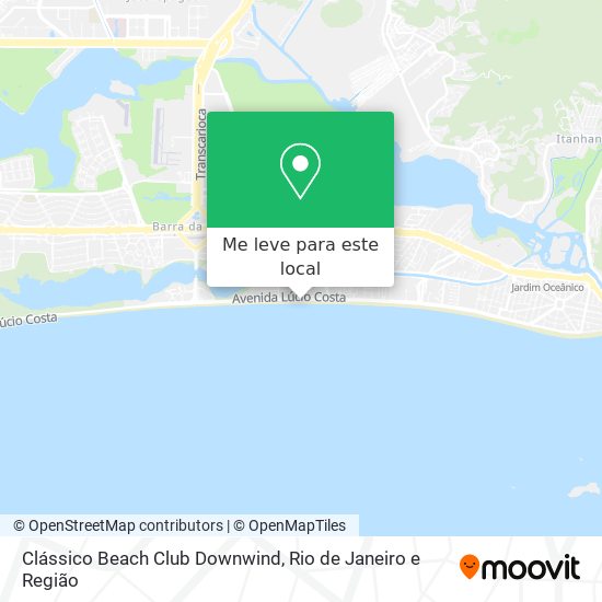 Clássico Beach Club Downwind mapa