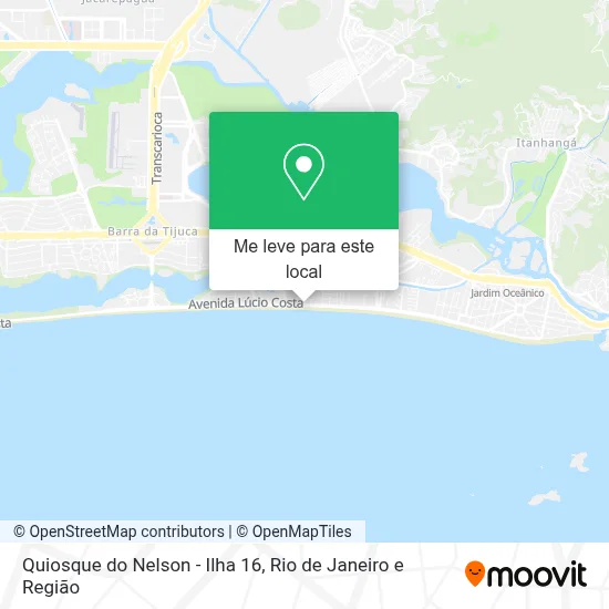 Quiosque do Nelson - Ilha 16 mapa