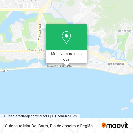 Quiosque Mar Del Barra mapa