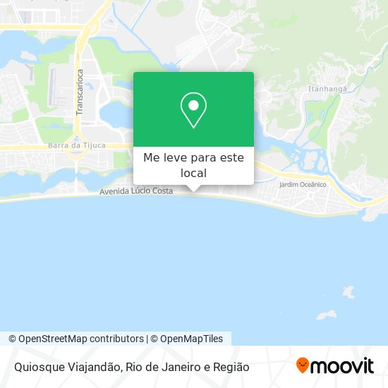 Quiosque Viajandão mapa