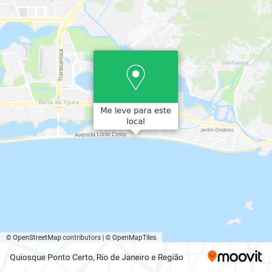 Quiosque Ponto Certo mapa