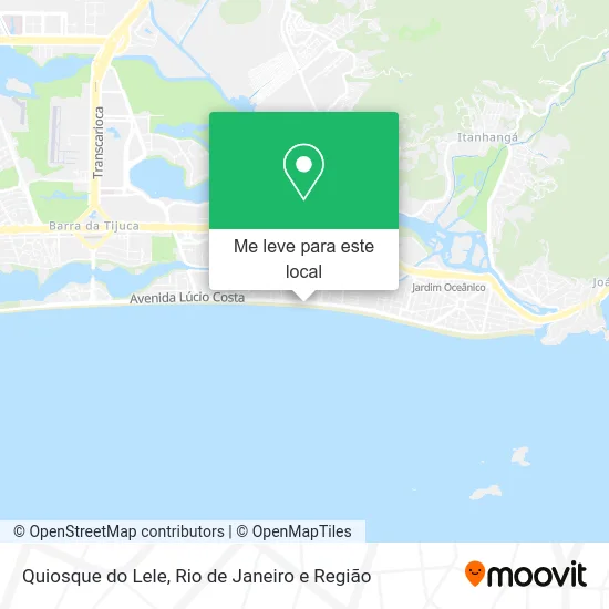 Quiosque do Lele mapa