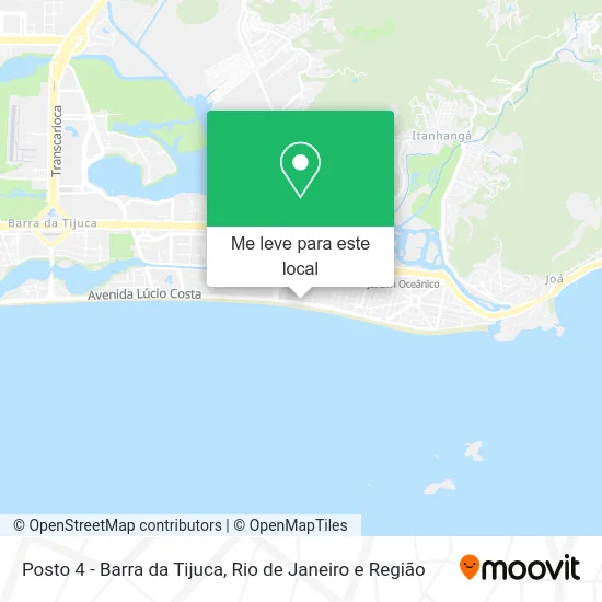 Posto 4 - Barra da Tijuca mapa